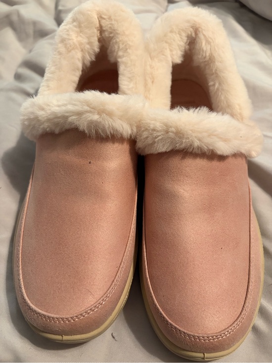 Skechers Shoes - Skechers Slip-Ins Memory Foam Women's Pink Plush-Lined Loafers Slippers 7.5